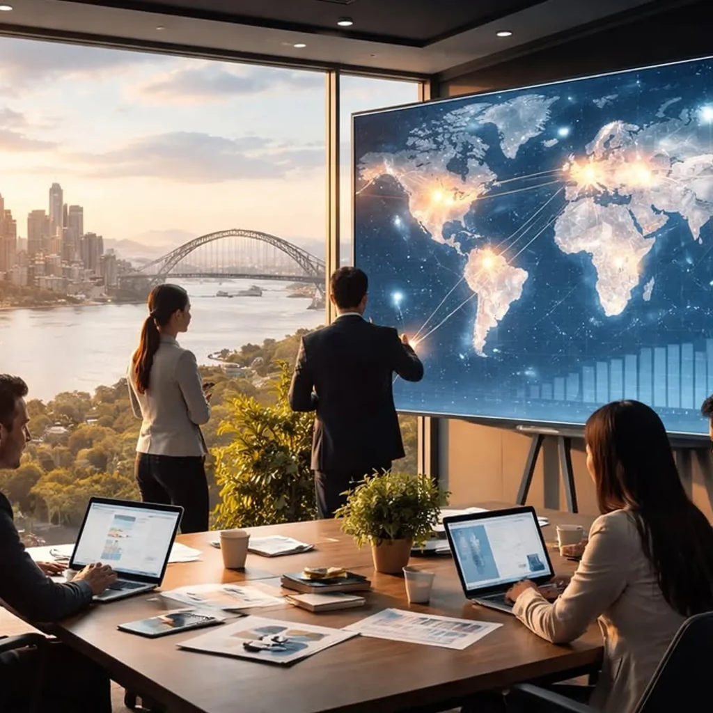 digital transformation concept with technology icons