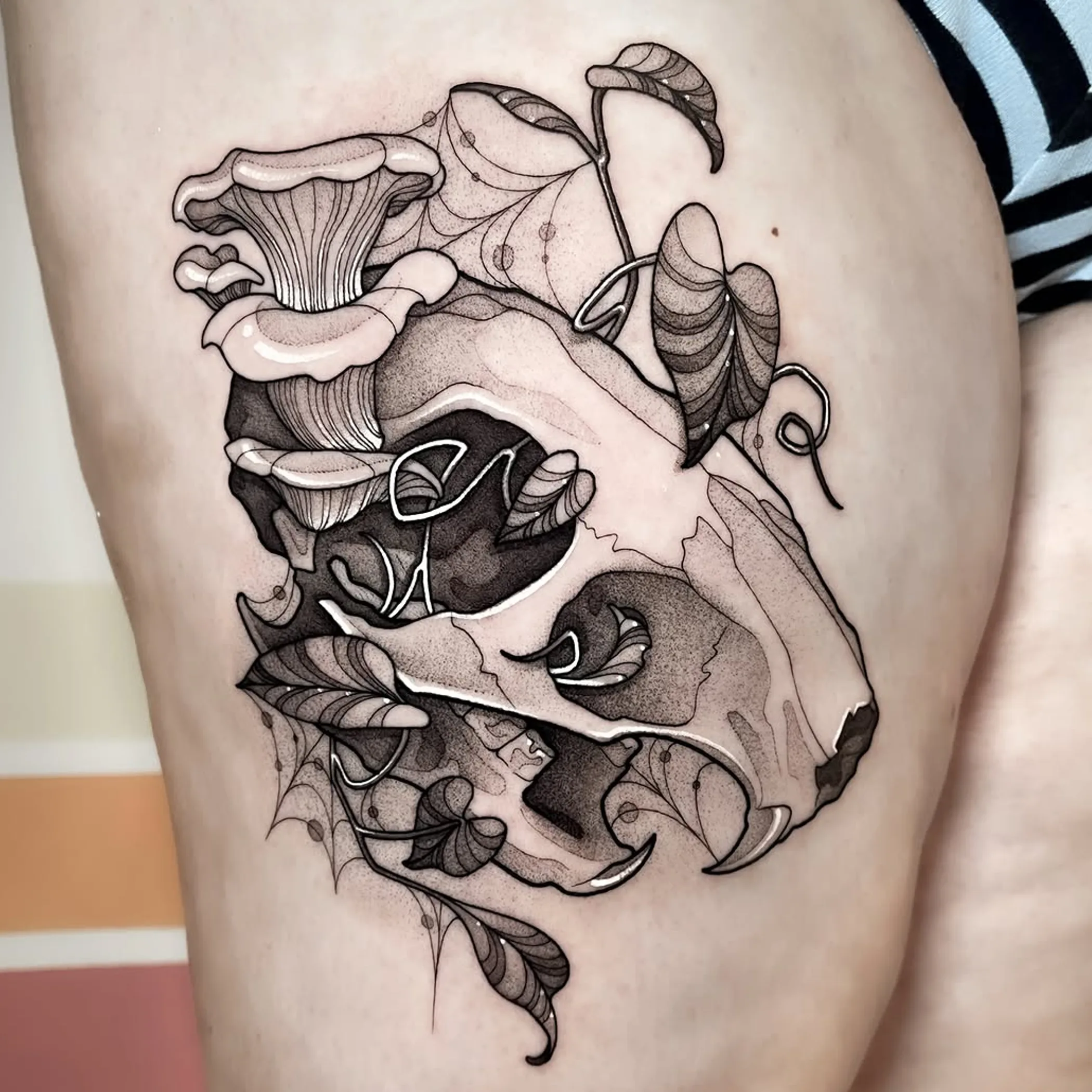 new tattoo close-up photo